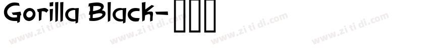 Gorilla Black字体转换